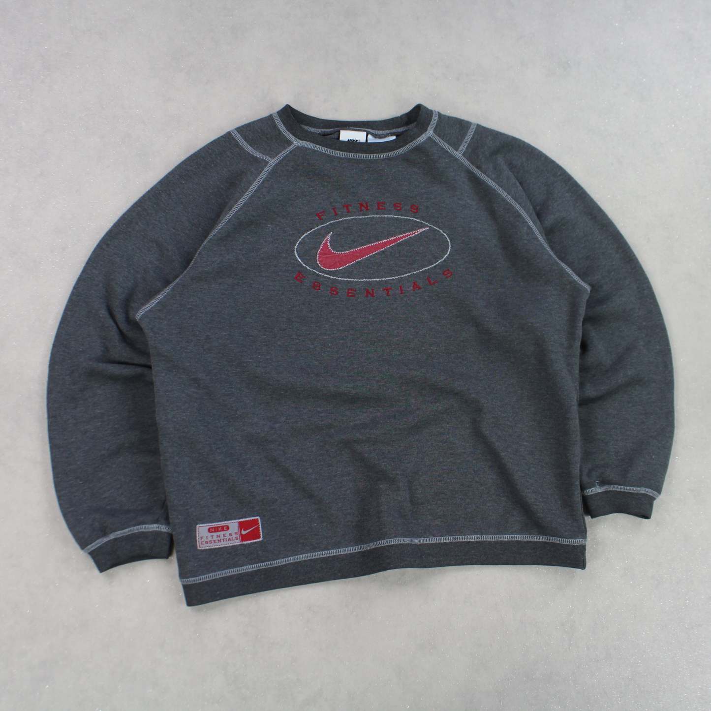 VERY RARE 1990s  Sweatshirt Grey-OSI
