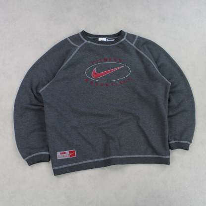 VERY RARE 1990s  Sweatshirt Grey-OSI