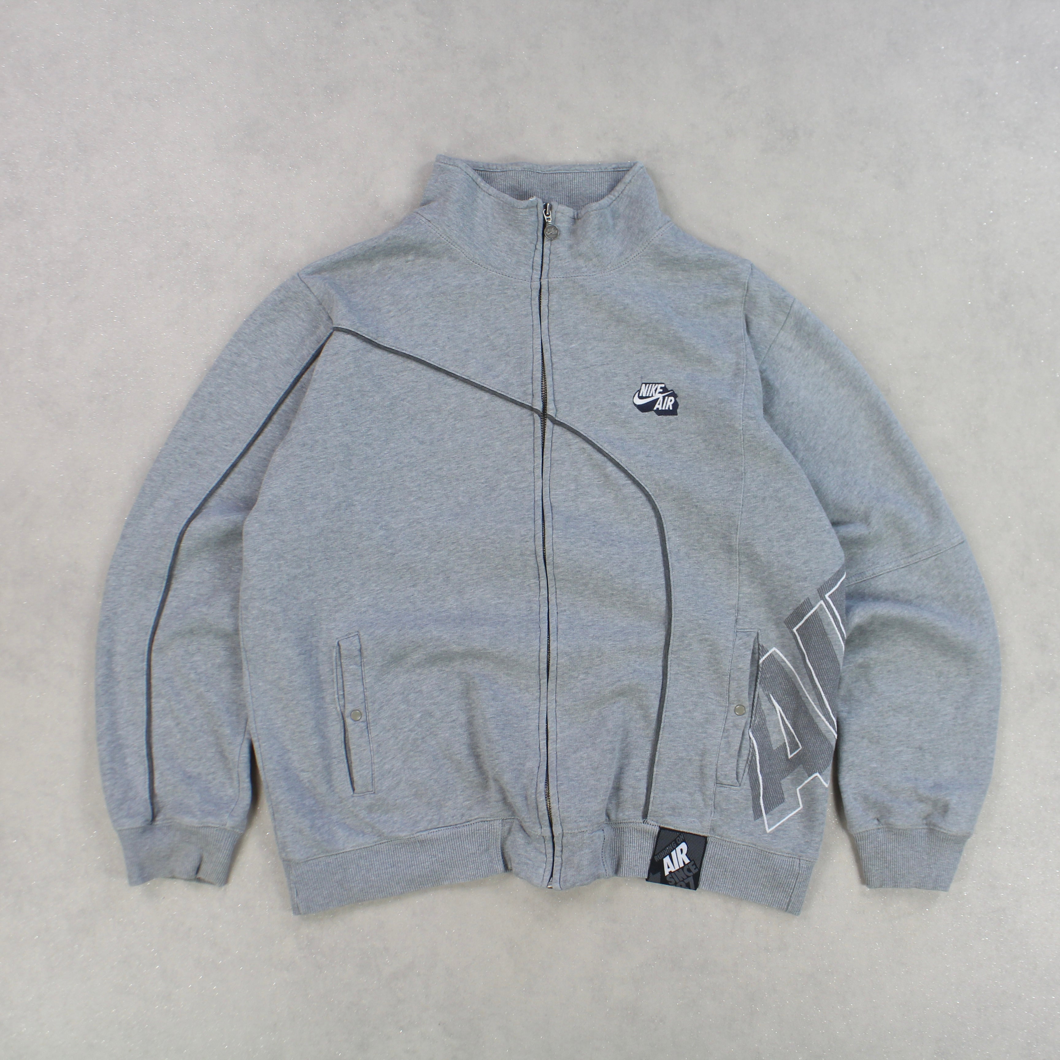 RARE 2000s  Zip Up Grey-OSI