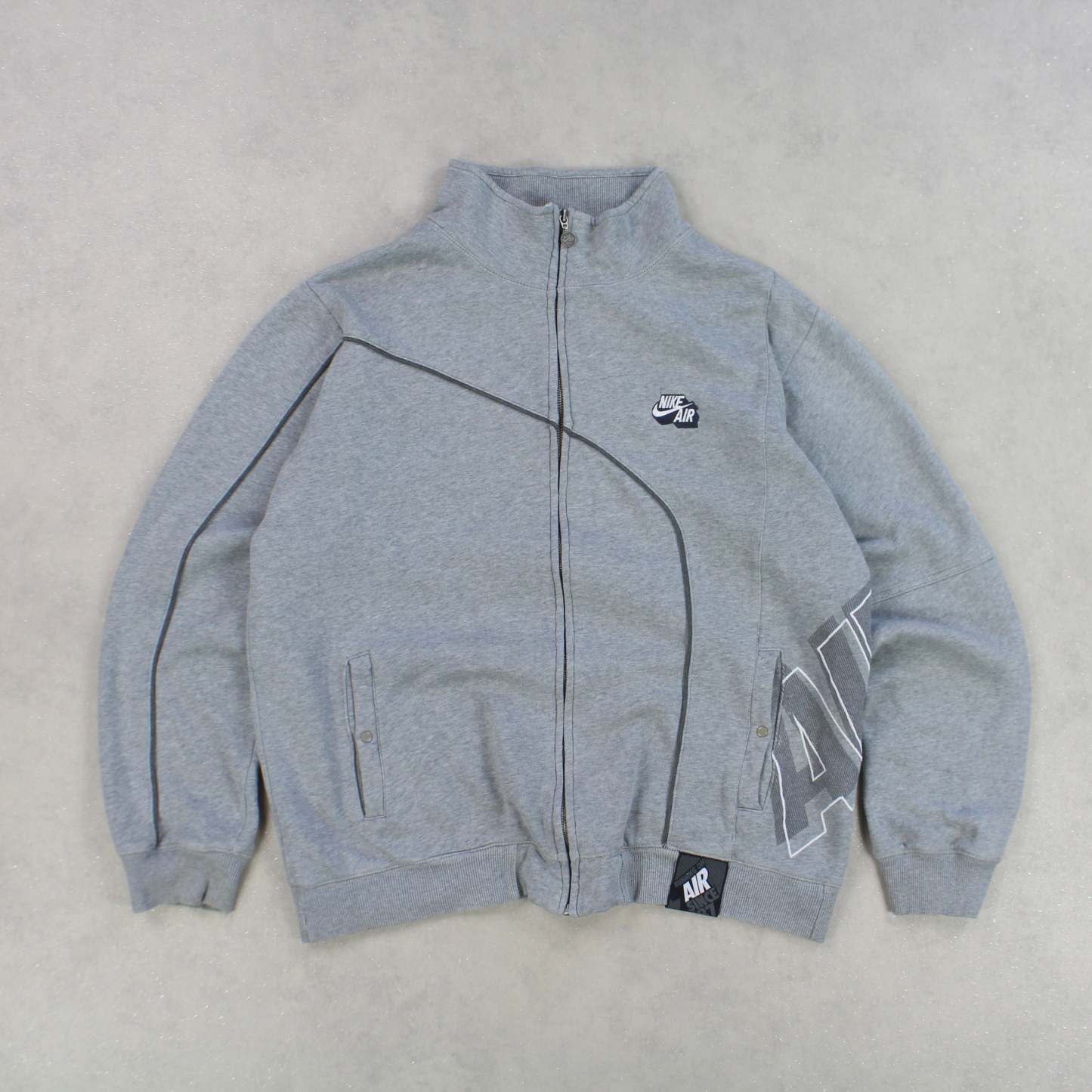 RARE 2000s  Zip Up Grey-OSI