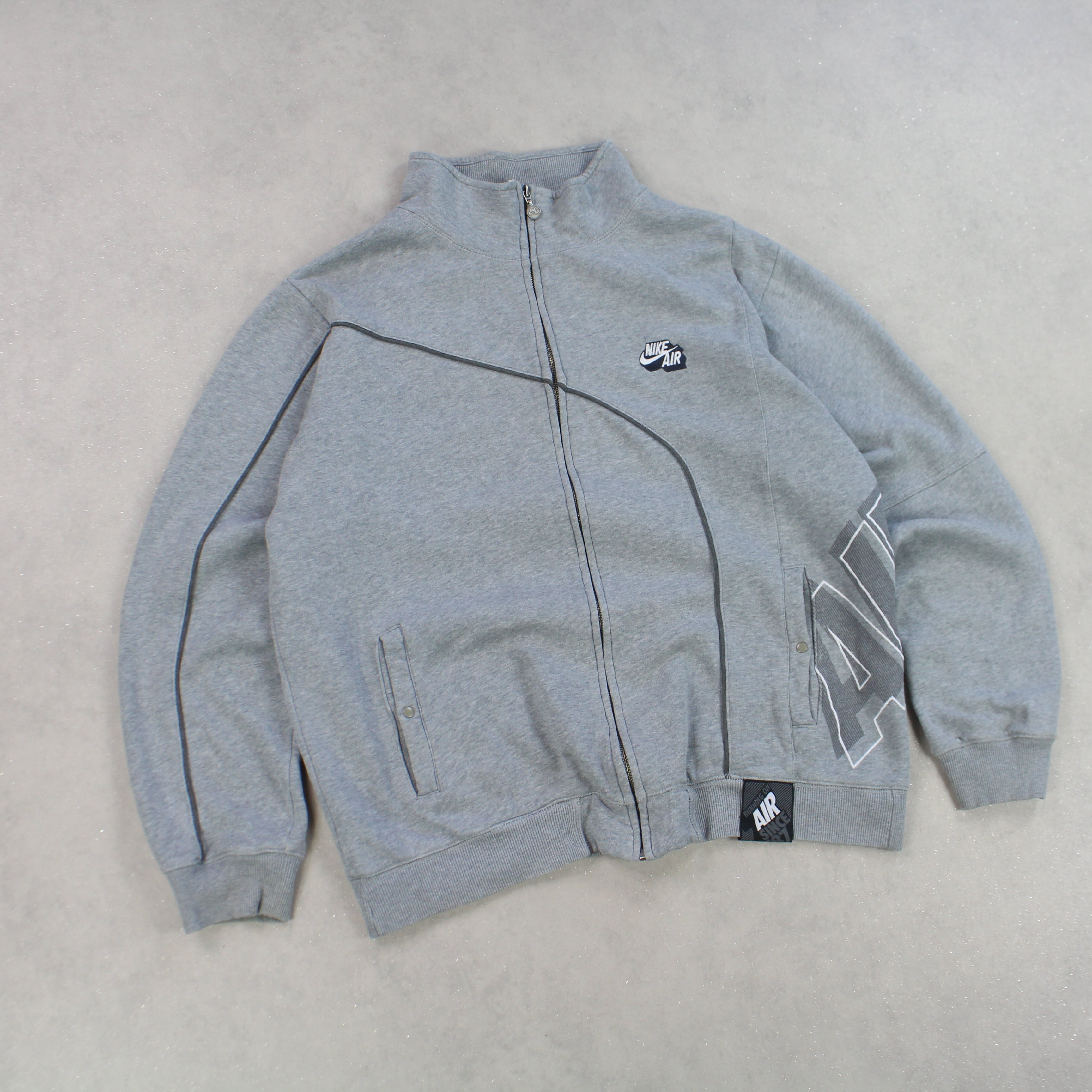 RARE 2000s  Zip Up Grey-OSI