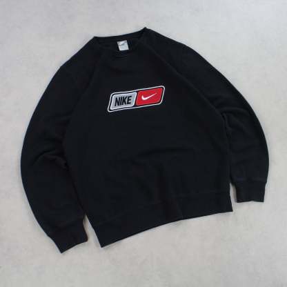 RARE 2000s  Sweatshirt Black-OSI