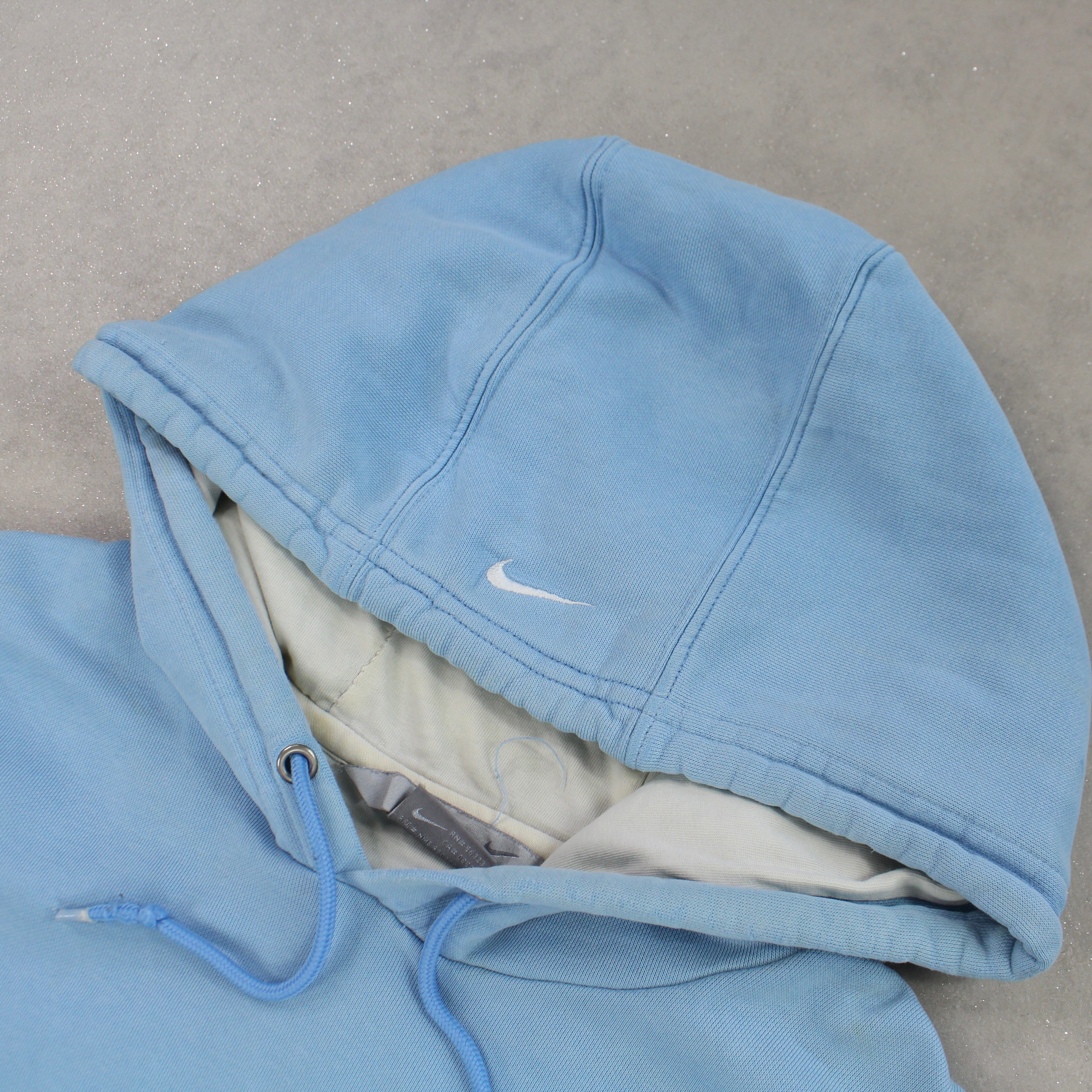 VERY RARE 2000s  Spell Out Hoodie Blue-OSI