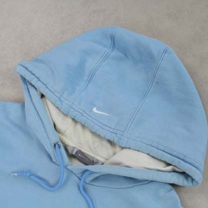 VERY RARE 2000s  Spell Out Hoodie Blue-OSI
