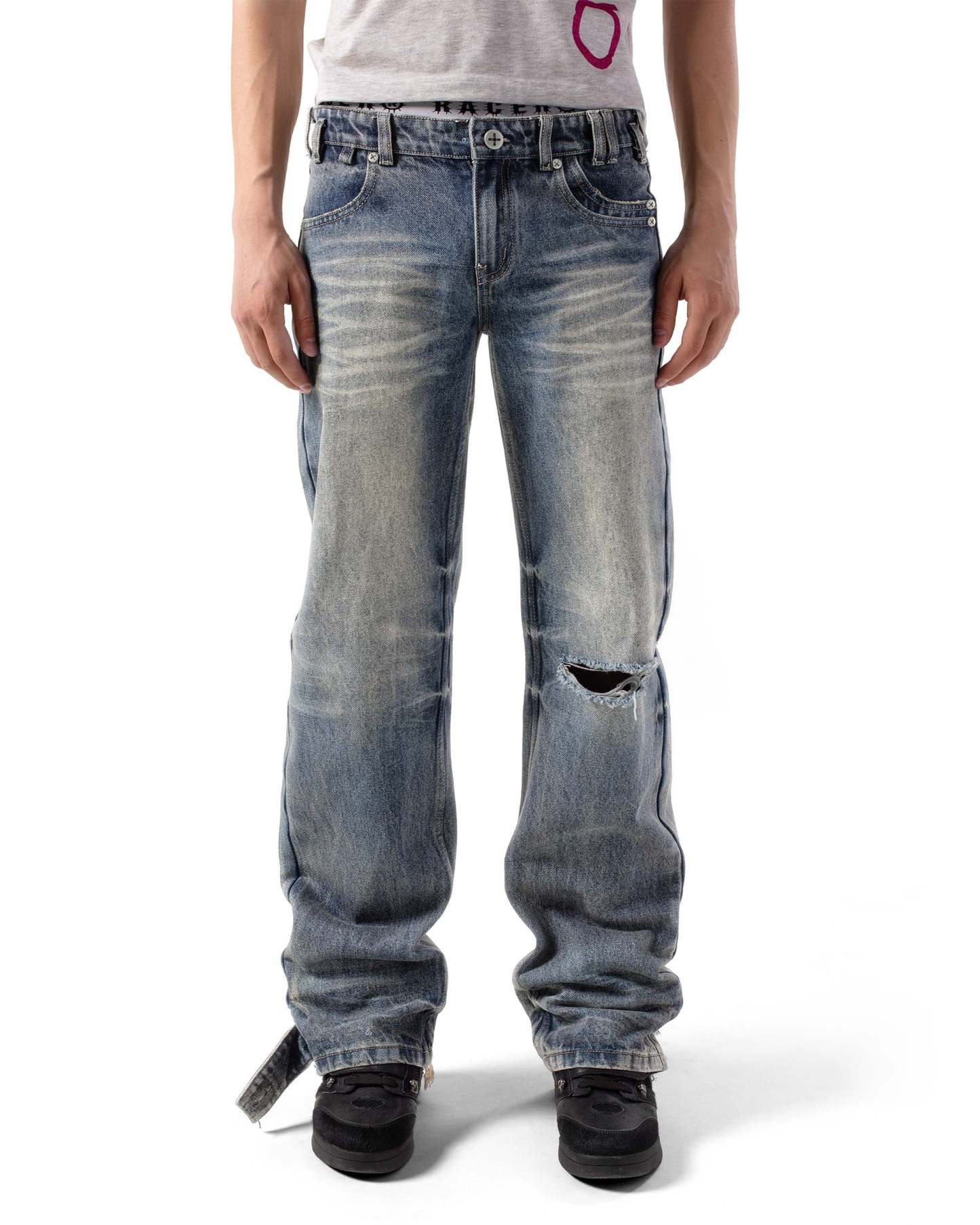 Slim Low-Waist Denim-OSI