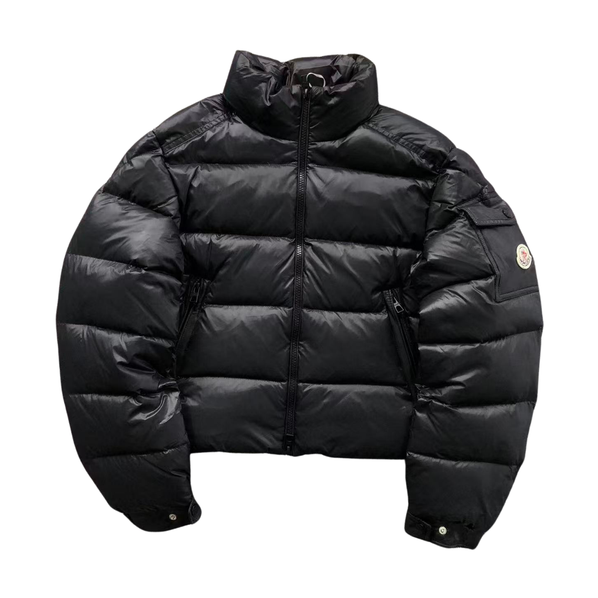Moncler Cropped Puffer Black