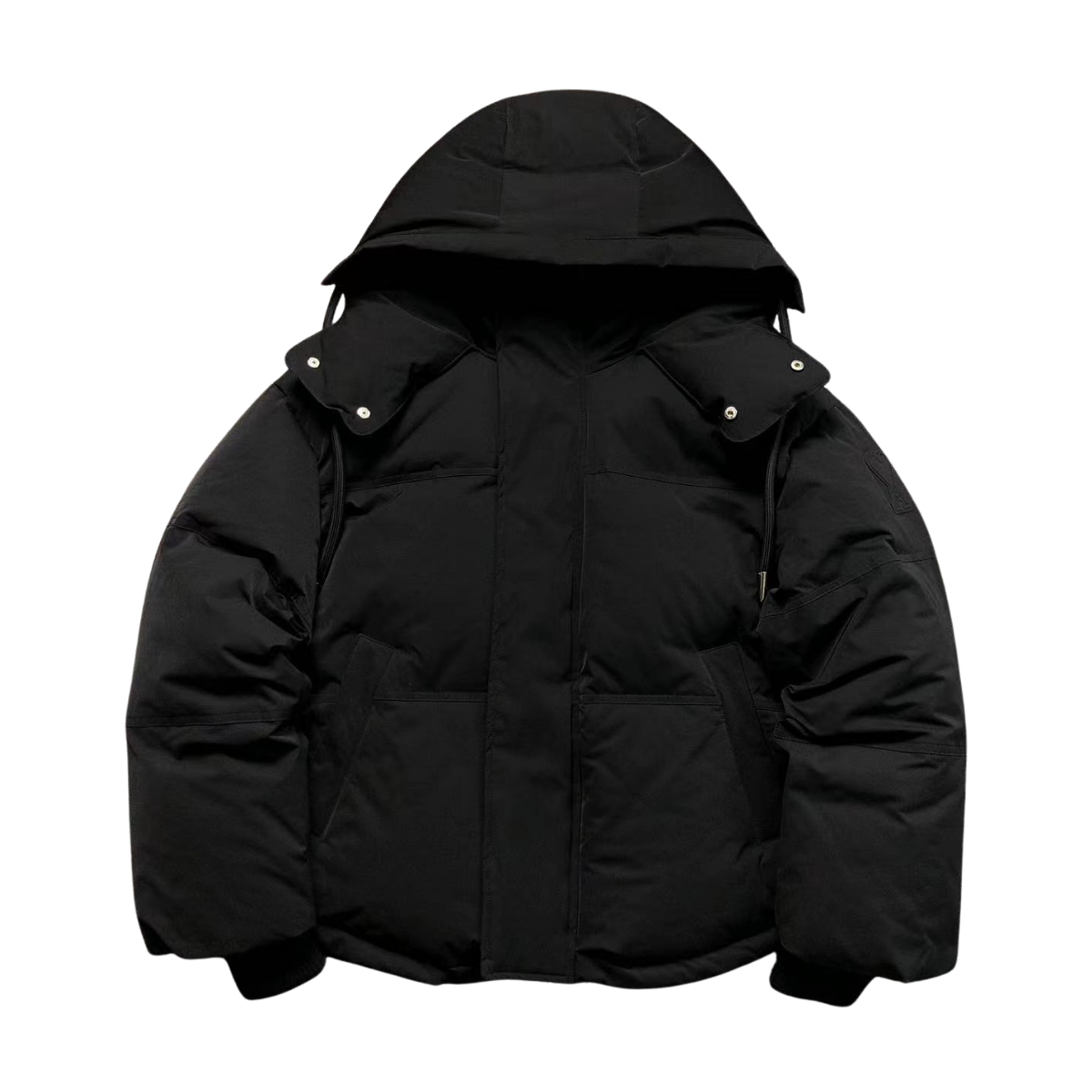  Logo Puffer Jacket Black-OSI