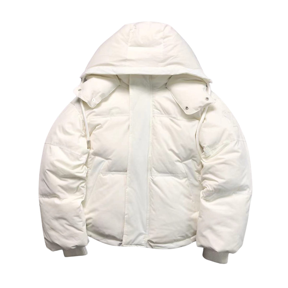  Logo Puffer Jacket White