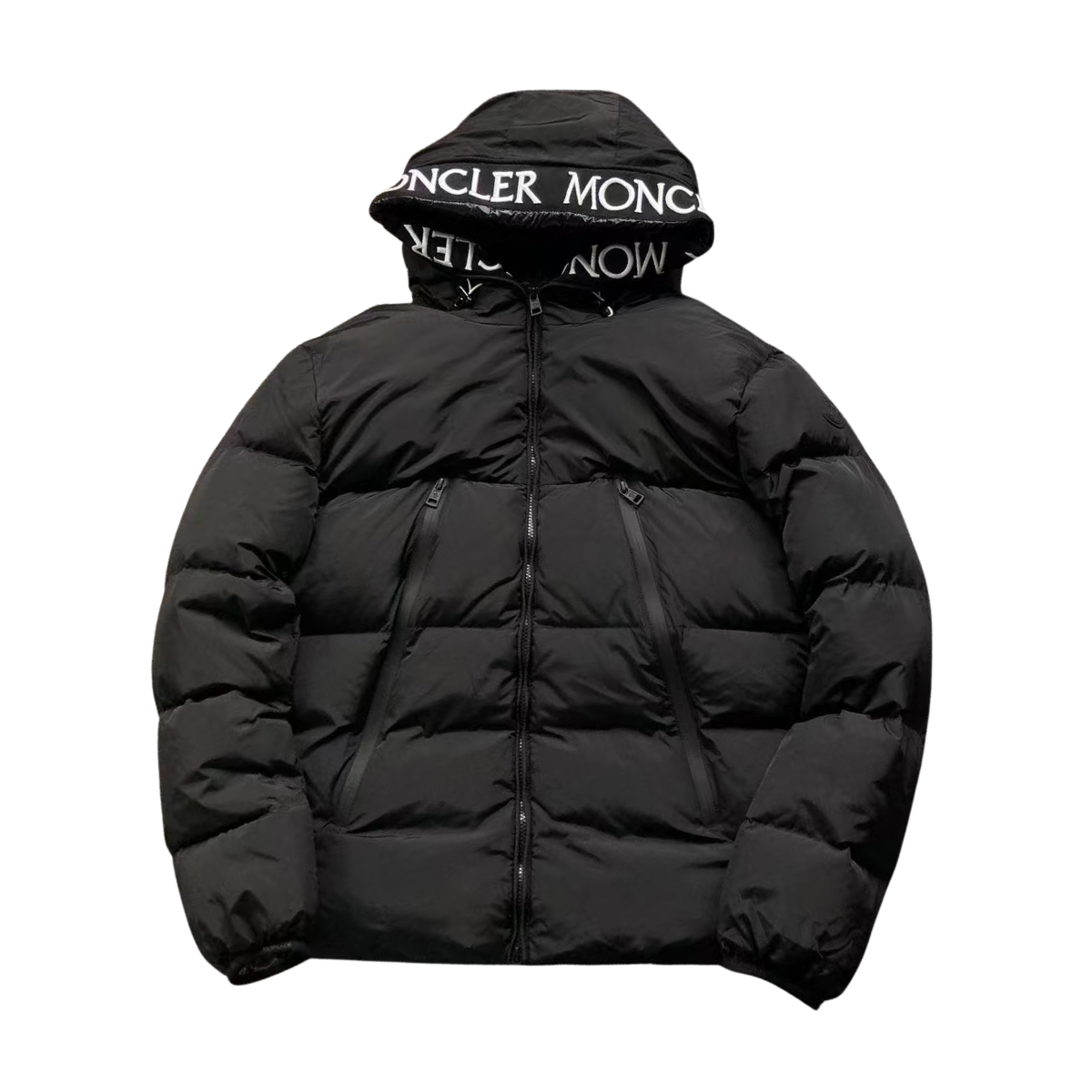  Logo Puffer Jacket Black-OSI