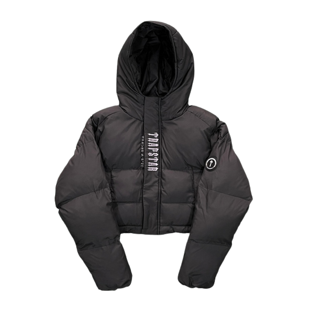 Trapstar Cropped Puffer Jacket Black