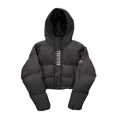 Trapstar Cropped Puffer Jacket Black