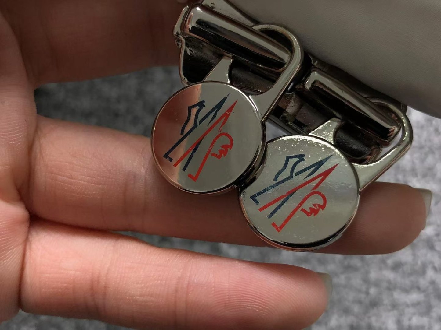 Moncler Logo Puffer Jacket White