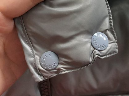 Moncler Logo Puffer Jacket Grey