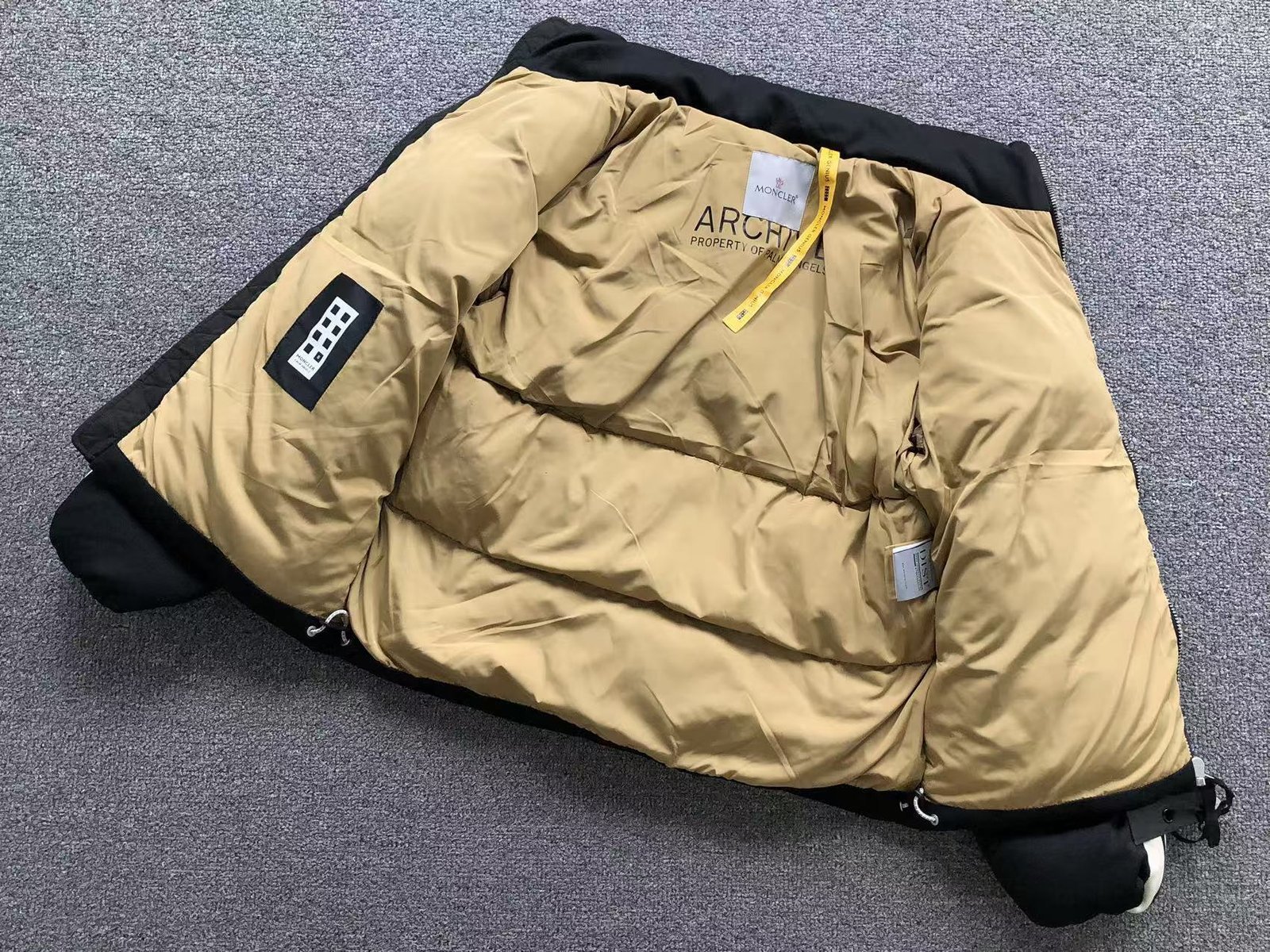 Palm Angels Moncler Puffer Jacket Black