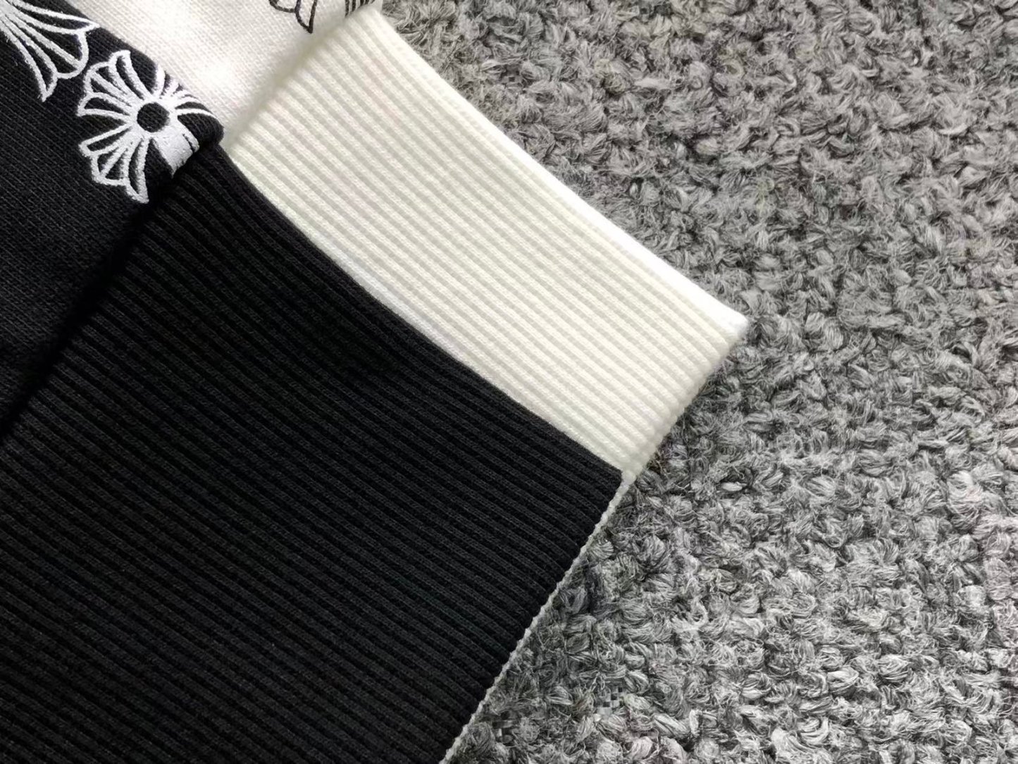 Chrome Hearts Logo Zip Up Hoodie White