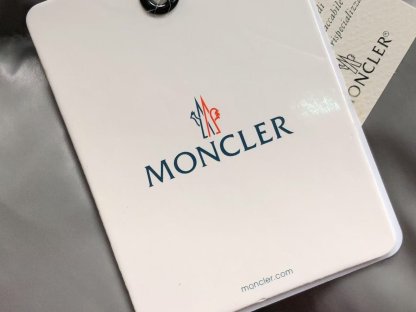 Moncler Logo Puffer Jacket Grey