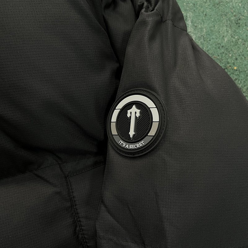 Trapstar Cropped Puffer Jacket Black