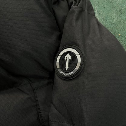 Trapstar Cropped Puffer Jacket Black