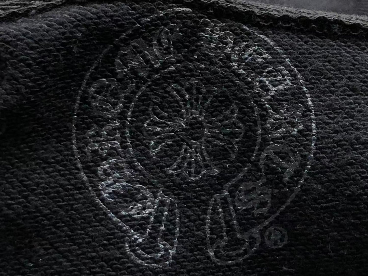 Chrome Hearts Logo Zip Up Hoodie White