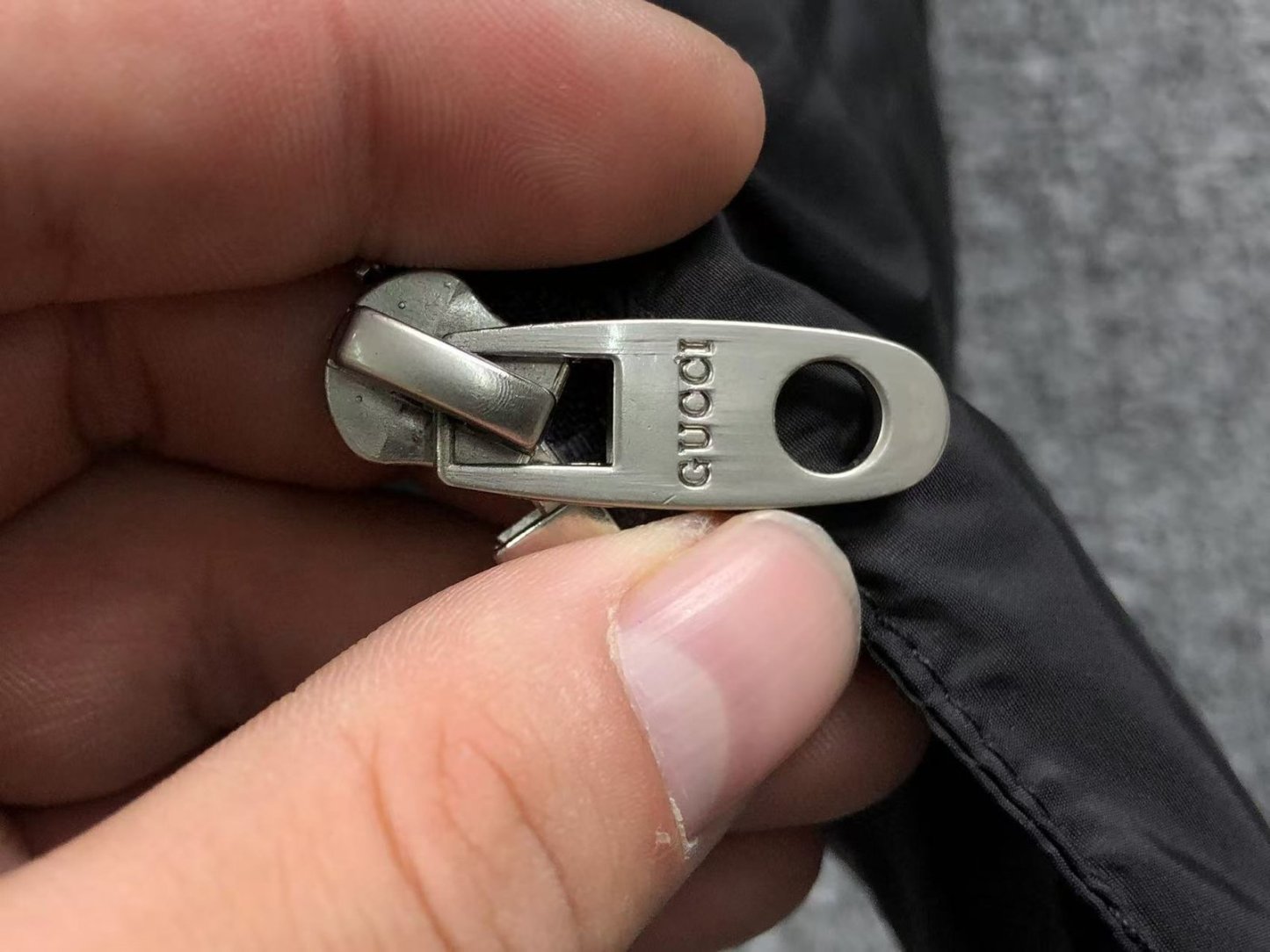 Gucci Pattern Logo Puffer Black