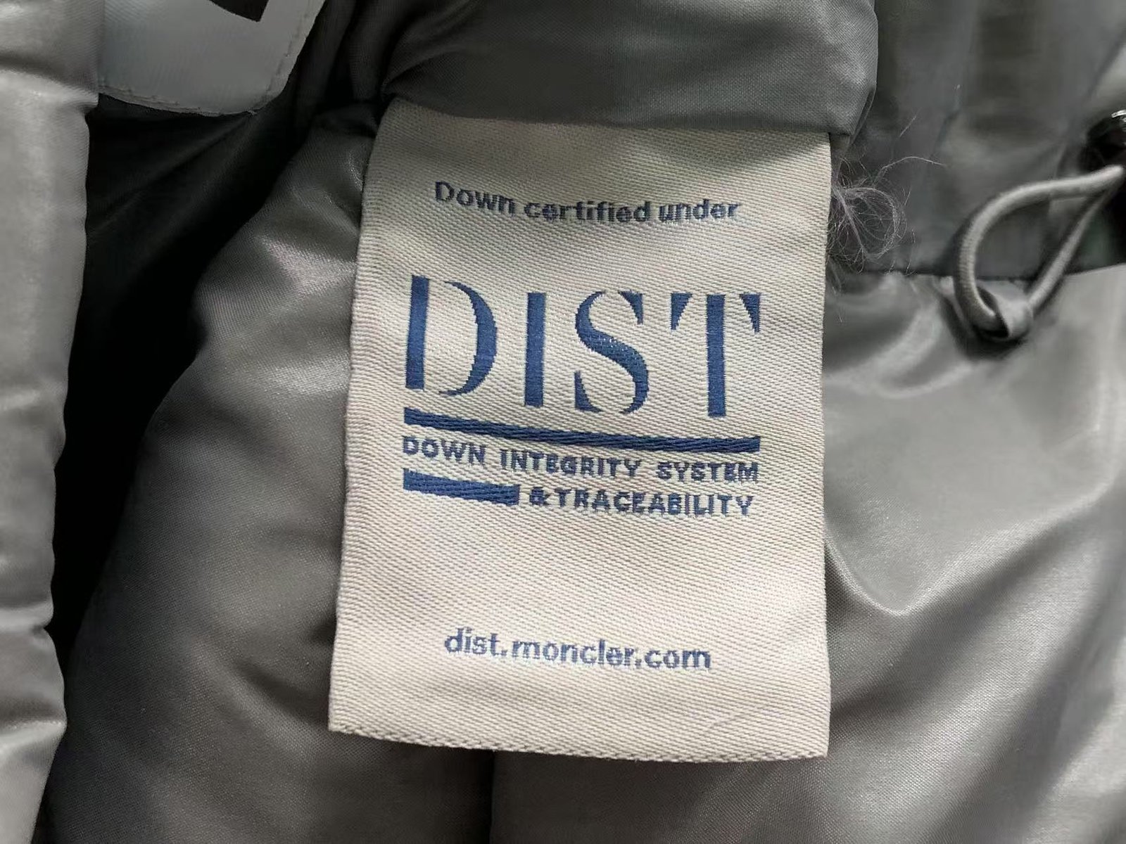 Moncler Logo Puffer Jacket Grey