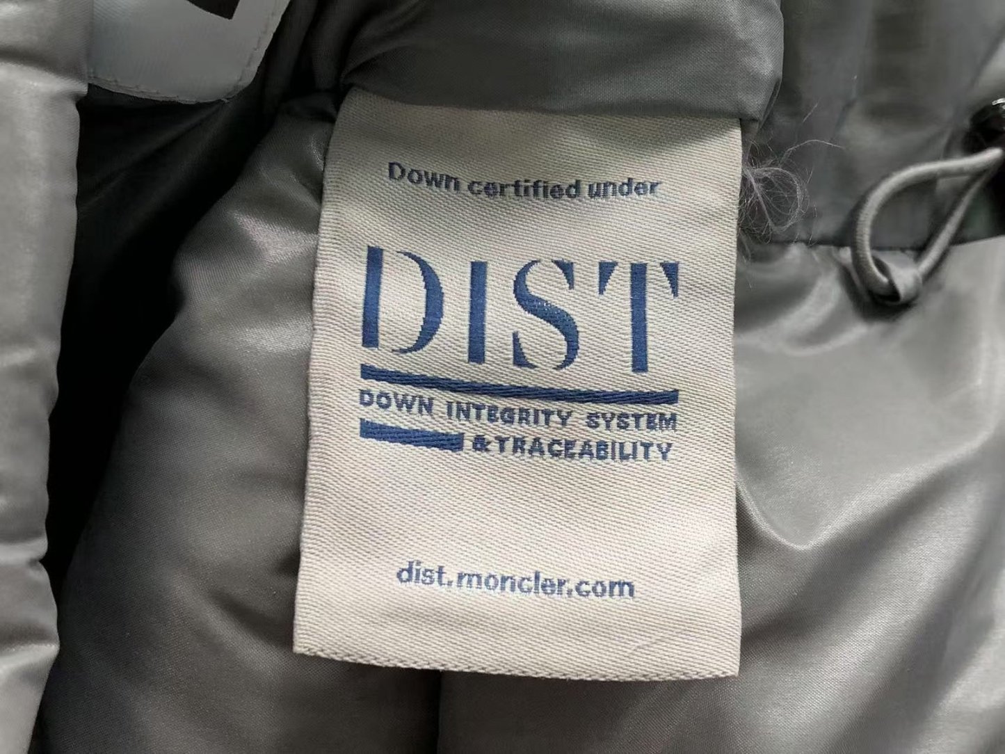 Moncler Logo Puffer Jacket Grey