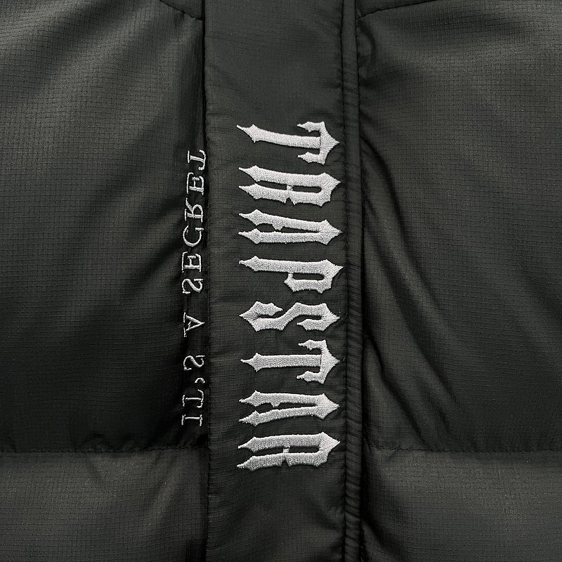 Trapstar Cropped Puffer Jacket Black