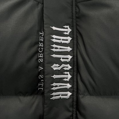 Trapstar Cropped Puffer Jacket Black