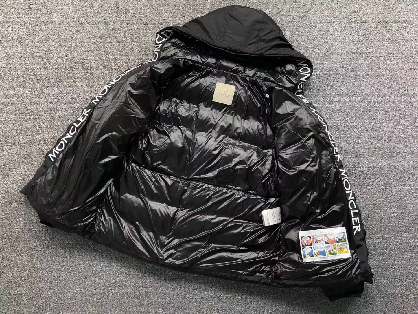  Logo Puffer Jacket Black-OSI