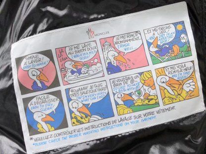 Moncler Faux Logo Puffer Jacket Black