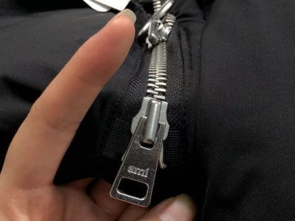 Ami Logo Puffer Jacket Grey