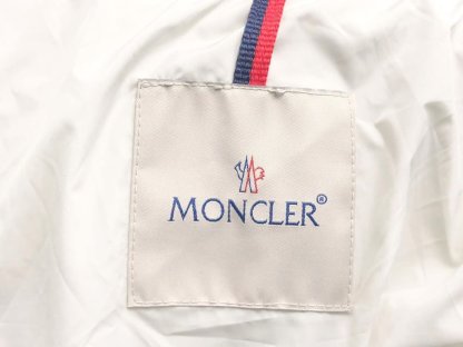 Moncler Logo Puffer Jacket White