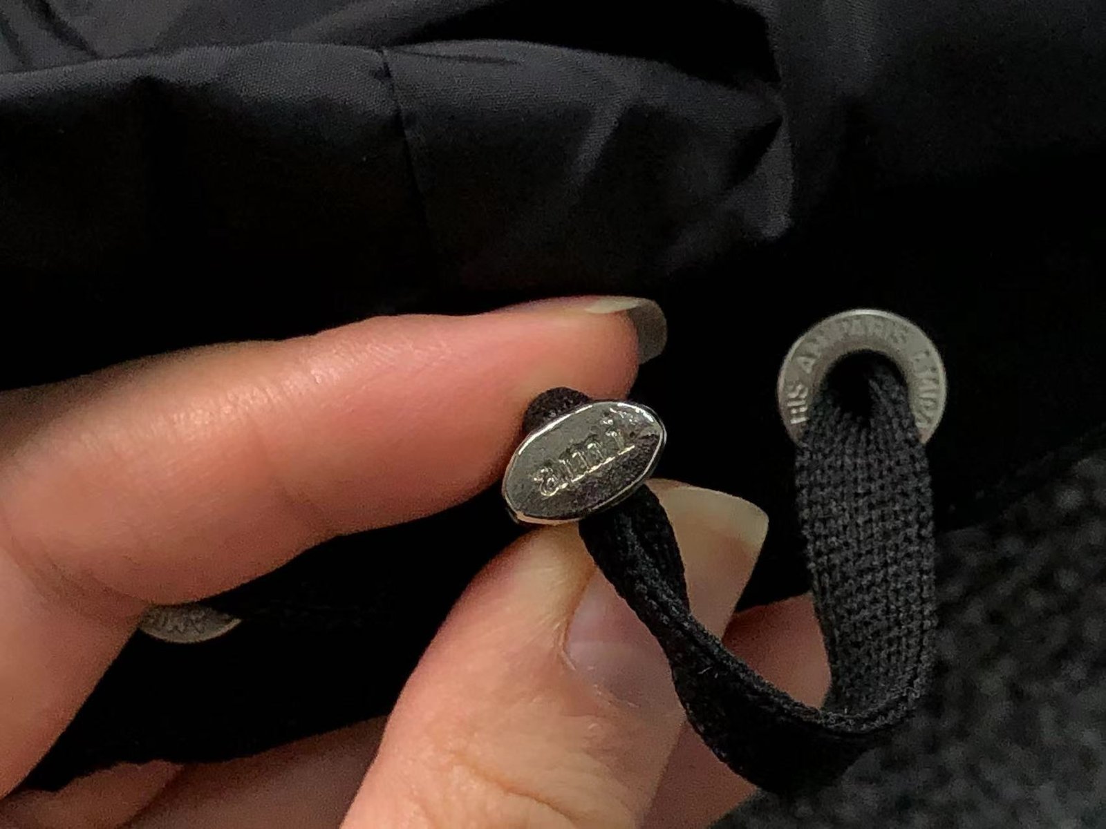 Ami Logo Puffer Jacket Grey