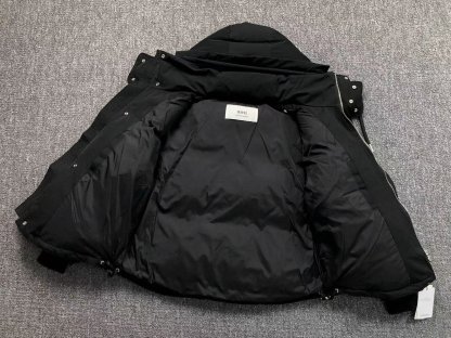 Ami Logo Puffer Jacket Grey