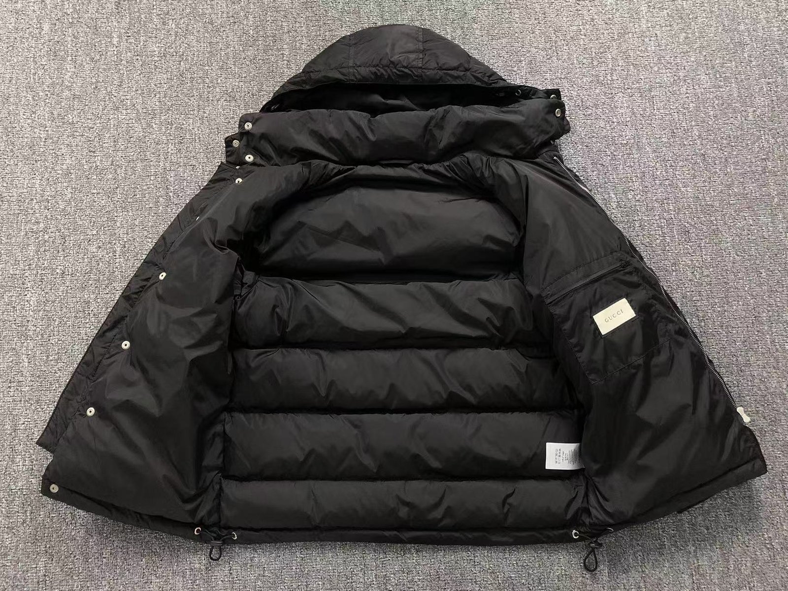 Gucci Pattern Logo Puffer Black