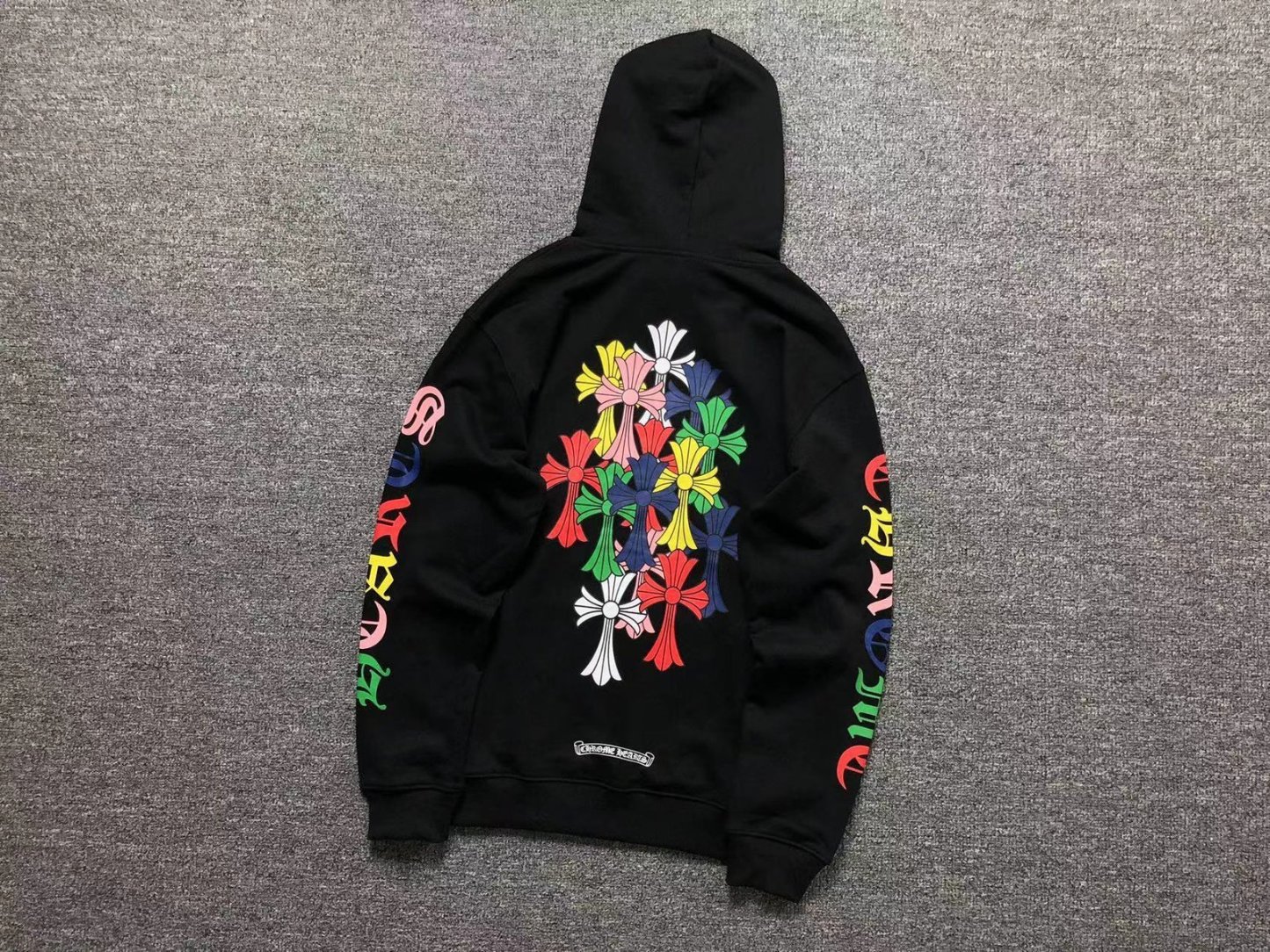 Chrome Hearts Colorfull Crosses Hoodie Black