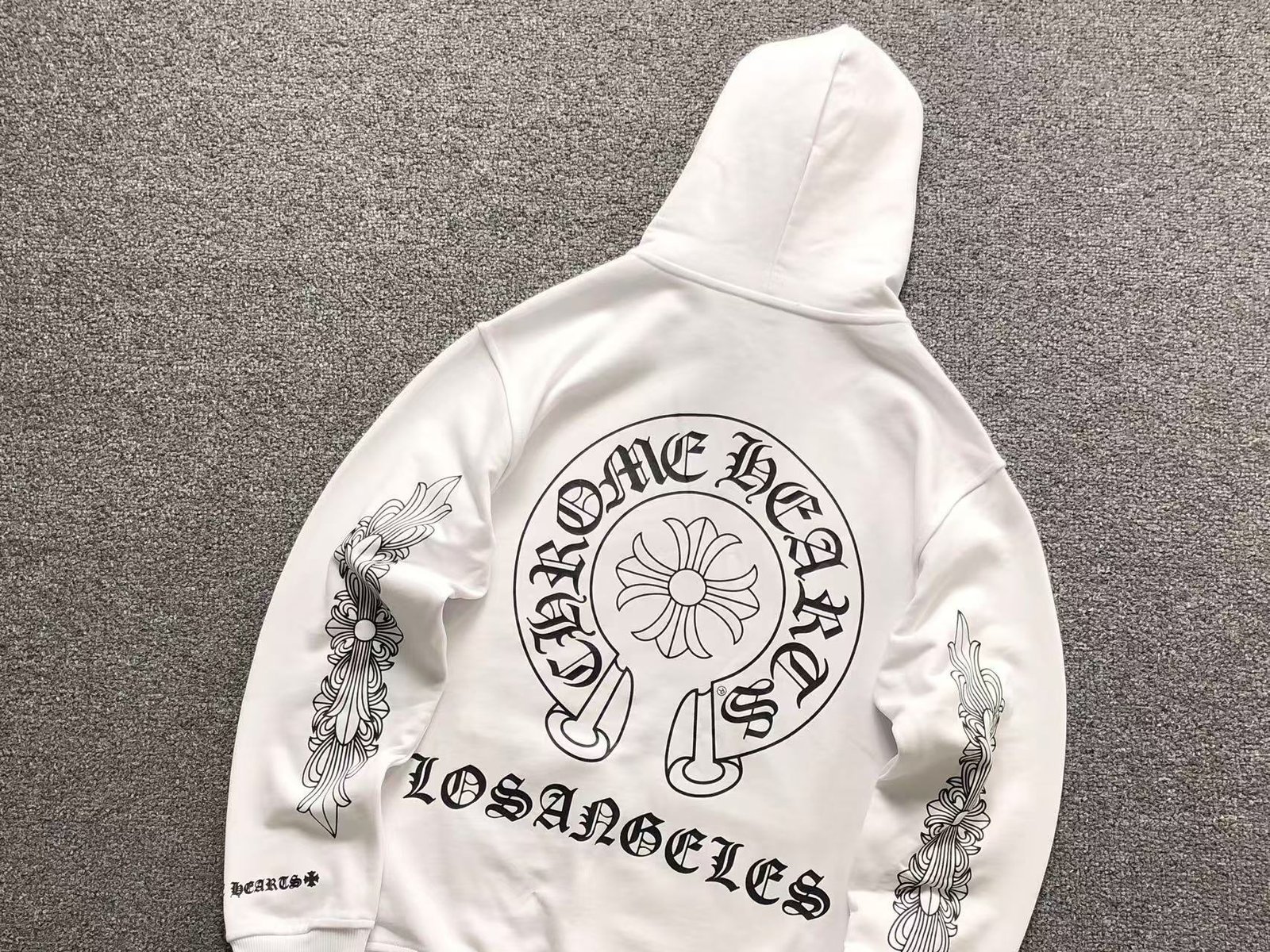 Chrome Hearts Los Angeles Zip Up Hoodie White