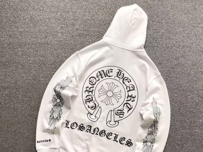 Chrome Hearts Los Angeles Zip Up Hoodie White