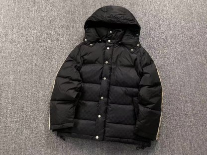Gucci Pattern Logo Puffer Black
