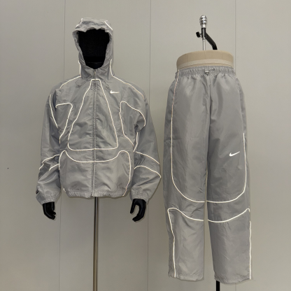 x Corteiz Reflective Light Grey Tracksuit