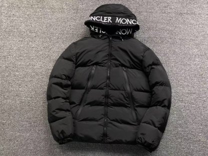  Logo Puffer Jacket Black-OSI