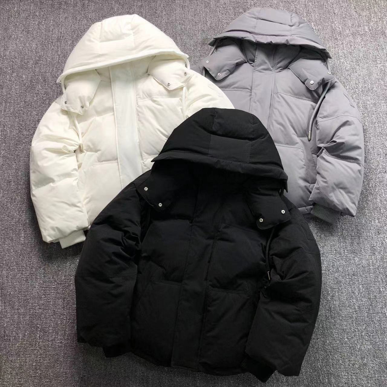Ami Logo Puffer Jacket Grey
