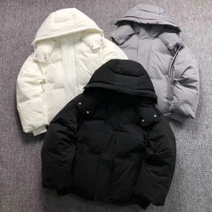 Ami Logo Puffer Jacket Grey