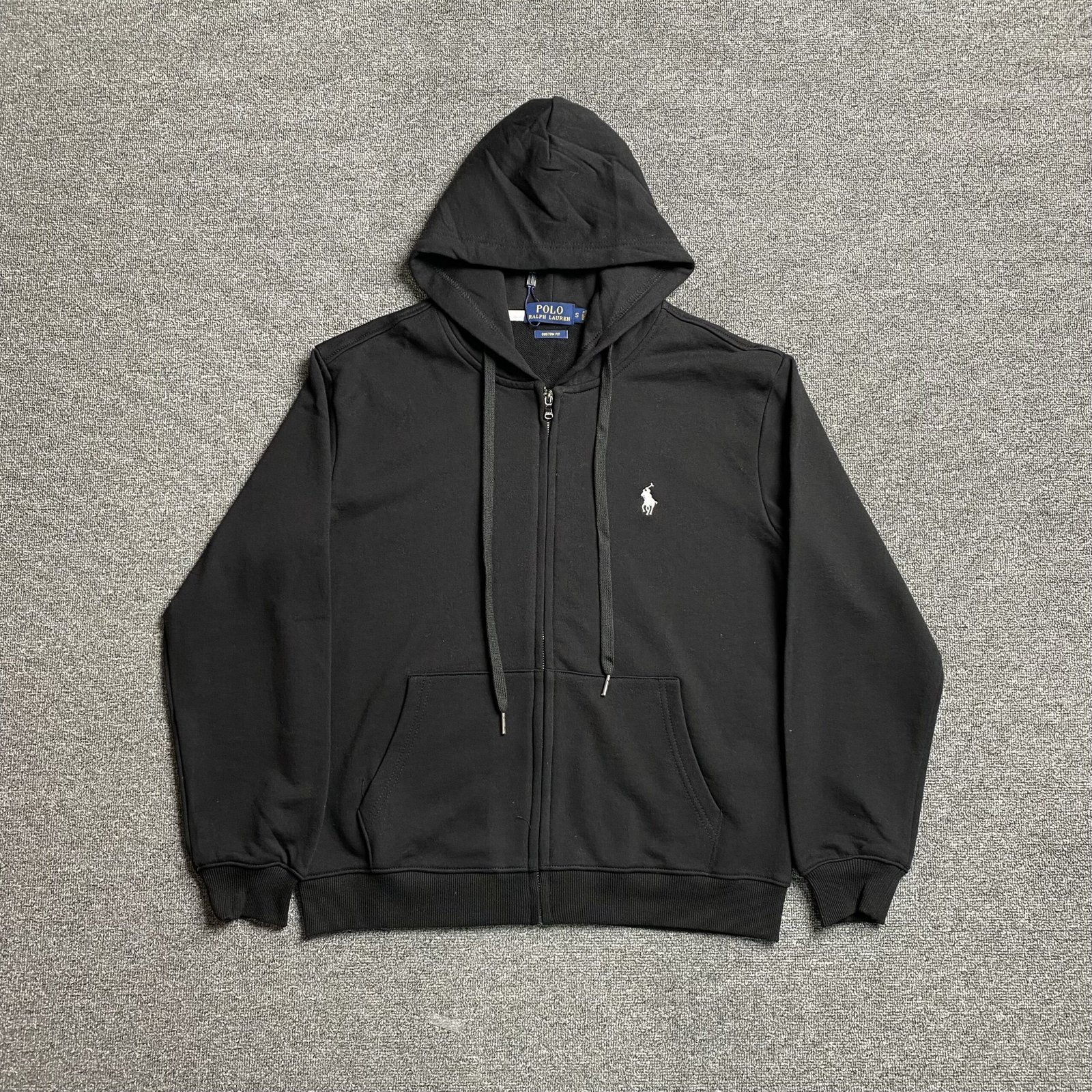 Ralph Lauren Zip Up Black White Logo