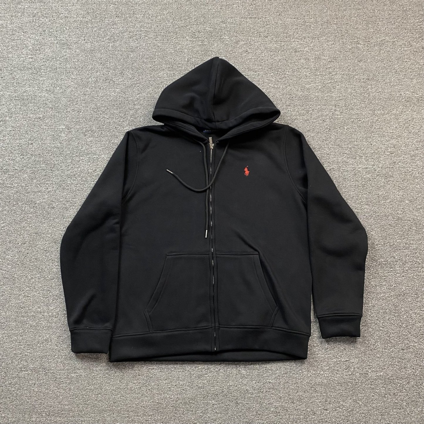 Ralph Lauren Zip Up Black Red Logo
