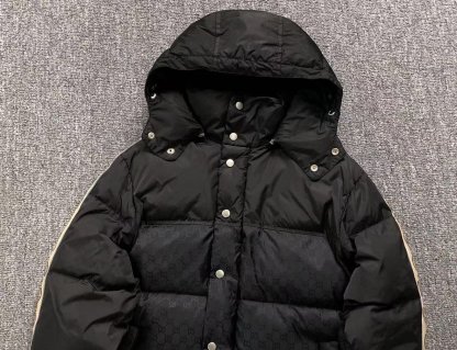 Gucci Pattern Logo Puffer Black