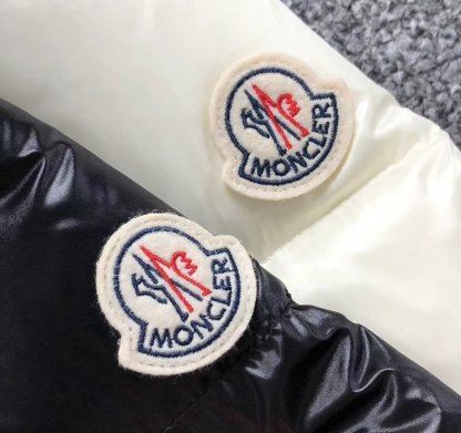 Moncler Faux Logo Puffer Jacket Black