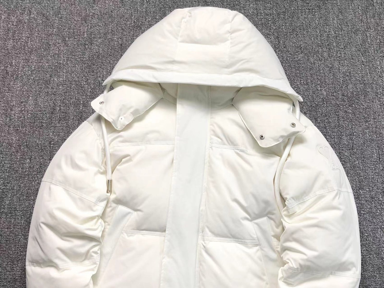  Logo Puffer Jacket White