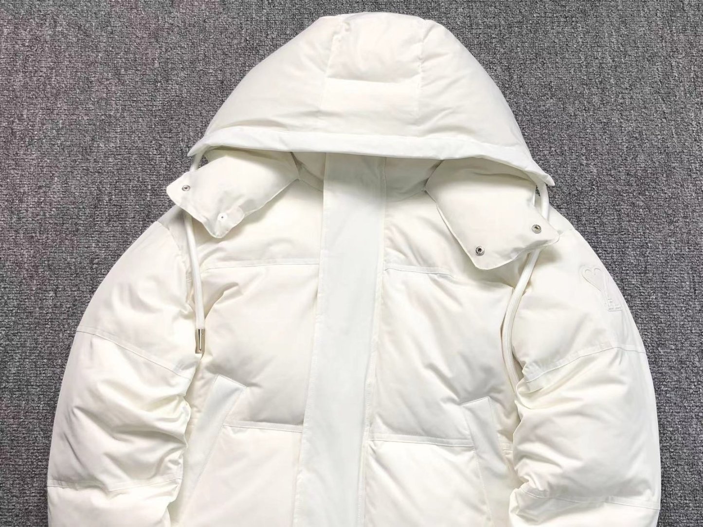  Logo Puffer Jacket White