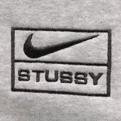 Nike x Stussy Washed Fleece Hoodie Grey